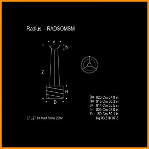 Mazzega1946 Radius Sospensione Piccola d.20 - immagine 4