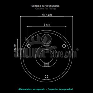 Egoluce Baloon Parete Led cod. 4524 - immagine 3