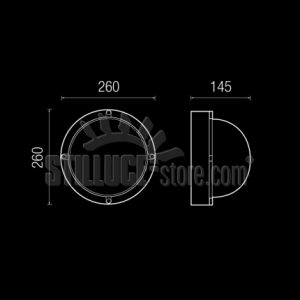 Boluce Alfa Round Parete/Soffitto Cod. 3021.00 - immagine 3