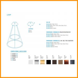 Braga Illuminazione Loop 2129 composizione 2 anelli - immagine 2
