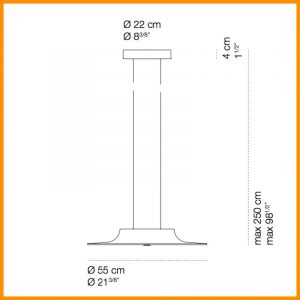 Cini e Nils Fludd Sospensione LED - immagine 3