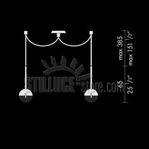 Cini e Nils Convivio LED Sopratavolo Due Luci - immagine 5