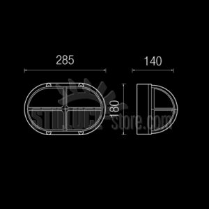 Boluce Alfa Oval Parete Cod. 4020.00 - immagine 3