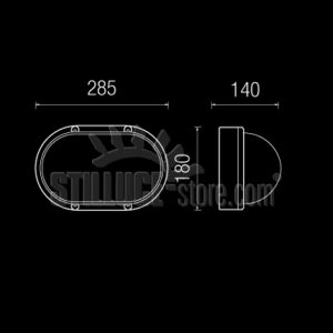 Boluce Alfa Oval Parete Cod. 4021.00 - immagine 3
