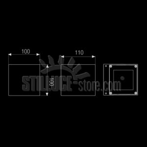 Boluce DM 3 Parete Cod. 4033 Bidirezionale LED una lente e un vetro - immagine 2