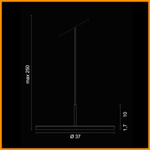 Egoluce Bureau sospensione LED cod. 1554 - immagine 3