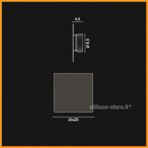 Egoluce Eclipse Quadra Lampada parete Cod. 4593 - immagine 3