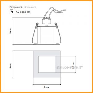 Egoluce Edy Faretto incasso 230V cod. 6302 - immagine 3