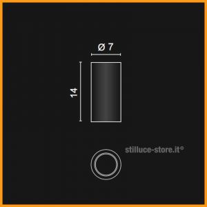 Egoluce Egotube Lampada a Soffitto H. 14 Cod. 5660 - immagine 4