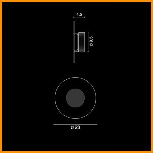 Egoluce Elleout Lampada a Parete Cod. 4599 - immagine 3