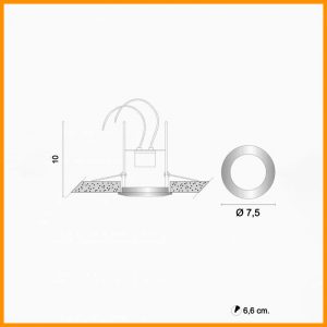 Egoluce Faretto Incasso 230V Geko cod. 6290 - immagine 5