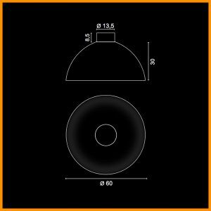 Egoluce Giove Lampada a Soffitto Cod. 5650 - immagine 2