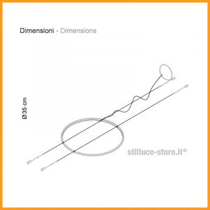 Egoluce Lancia Tonda Cavo LED 35 Cod. 1171 - immagine 3