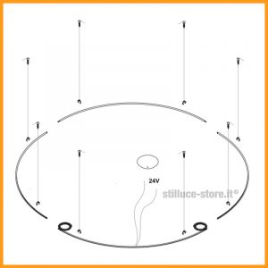 Egoluce Lancia Tonda Sospensione LED XL d. 200 Cod. 1575 - immagine 4