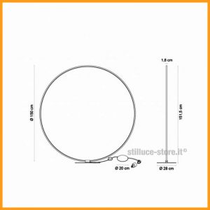 Egoluce Lancia Tonda Terra LED d. 150 Cod. 3515 - immagine 4