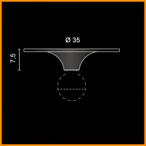 Egoluce Luna Soffitto d. 35 con Lampadina LED - immagine 3