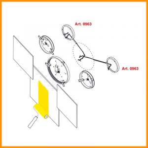 Egoluce Q Light 70 x 70 lampada LED parete soffitto cod. 4591 - immagine 7