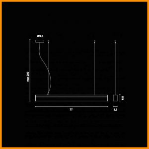 Egoluce Rail sospensione Led Cod. 1541 - immagine 3