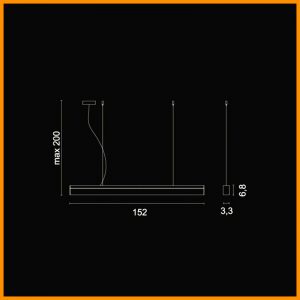 Egoluce Rail sospensione Led Cod. 1542 - immagine 3