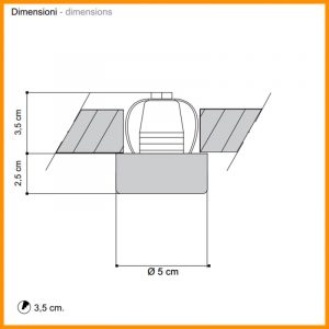 Egoluce Faretto incasso E14 230V Cod. 6030 - immagine 4
