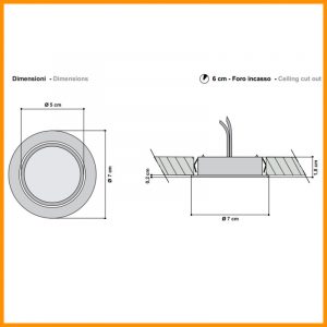 Egoluce Zen Faretto Incasso Alogeno 12V cod. 6251 - immagine 4