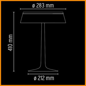 Flos Bon Jour tavolo cromo opaco - immagine 2