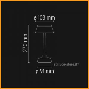 Flos Bon Jour Unplugged tavolo cromo - immagine 5