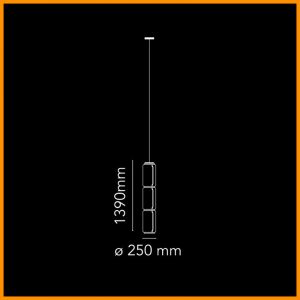Flos Noctambule Suspension 3 Low Cylinders - immagine 4