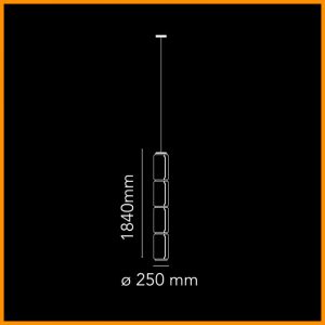 Flos Noctambule Suspension 4 Low Cylinders - immagine 3