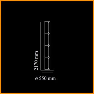 Flos Noctambule Floor 4 High Cylinders Big Base - immagine 4
