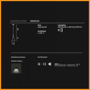 Foscarini Aplomb Mini Sospensione Led - immagine 4