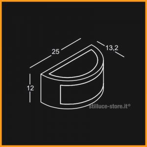 Gea Luce Greta Lampada Da Parete Per Esterno - immagine 3