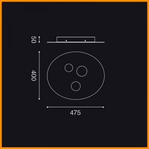 Gea Luce Luna PP plafoniera LED - immagine 3