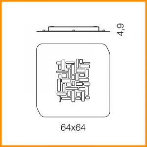 Gea Luce Pixel PG Lampada Parete / Soffitto - immagine 3