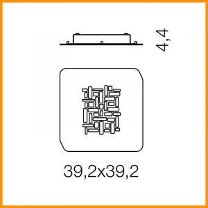 Gea Luce Pixel PP Lampada Parete / Soffitto - immagine 4