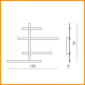 Gea Luce Rake AXL parete o soffitto - immagine 4