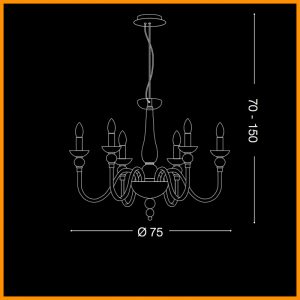 Ideal Lux Doge SP6 Sospensione - immagine 3
