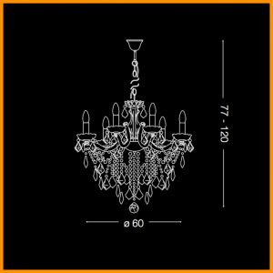 Ideal Lux Florian SP6 Sospensione - immagine 3