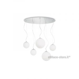 Ideal Lux Mapa Bianco SP5 lampada a sospensione - immagine 2