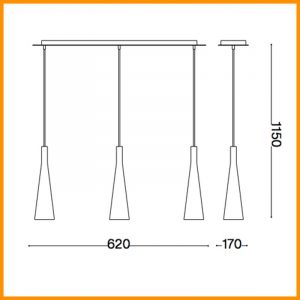 Ideal Lux Milk SP1 Lampada a Sospensione - immagine 3