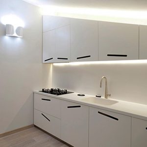 Barra LED alluminio per cucina mt 1 completa