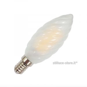 Lampadina LED E14 Tortiglione Smerigliata