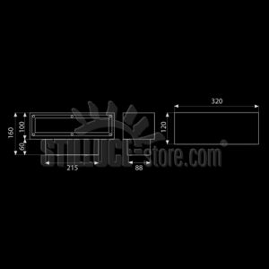 Boluce Line 320 Parete LED Cod. 6063 Monodirezionale - immagine 3
