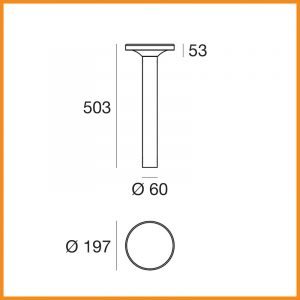 LineaLight My White Bond lampada da terra per esterno - immagine 4