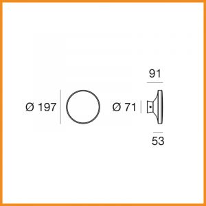 LineaLight My White Bond W lampada da parete o soffitto per esterno - immagine 4