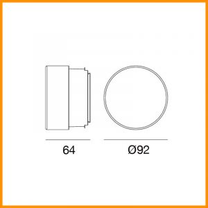 LineaLight Chobin65 LED parete o soffitto - immagine 4