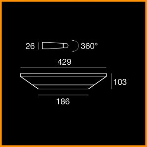 LineaLight Circular parete 40 Led - immagine 4