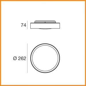 LineaLight Crew 2 parete o soffitto d. 26 - immagine 4