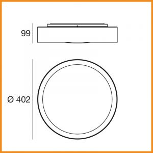 LineaLight Crew 2 parete o soffitto d. 40 - immagine 5