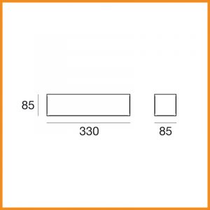 LineaLight Gypsum LED W2 biemissione parete - immagine 4